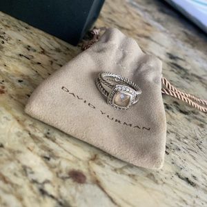Petite Albion® Ring with Morganite and Diamonds